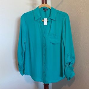 Teal Ashton top from the Limited. New with tags. Size medium.